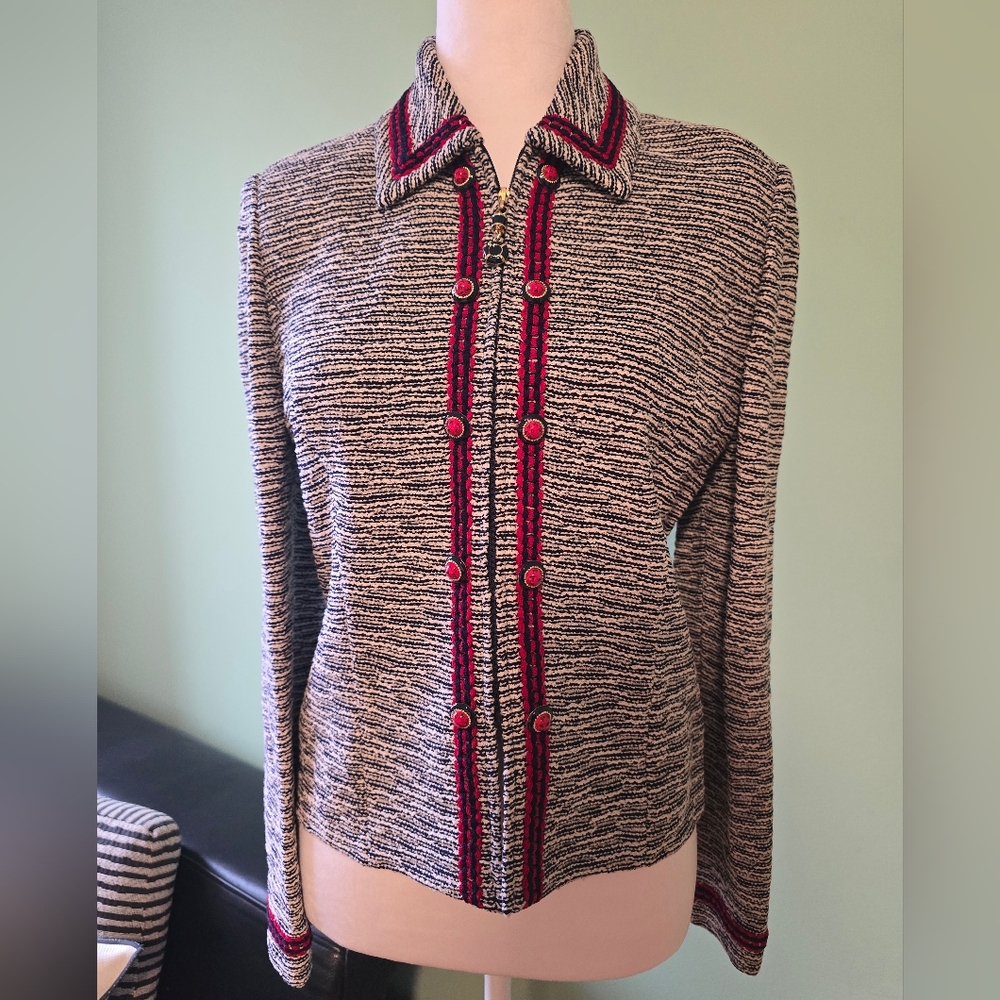 St.John Knit Jacket Set Up